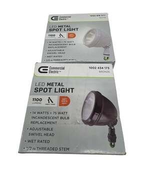 Commercial Electric LED Metal Spot Light 1100 Lumens